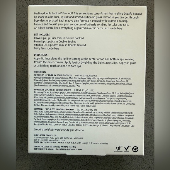 lune+aster Double Booker Lip Lovera set - Picture 3 of 8